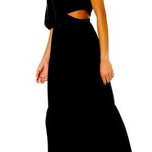 One shoulder tiered dress